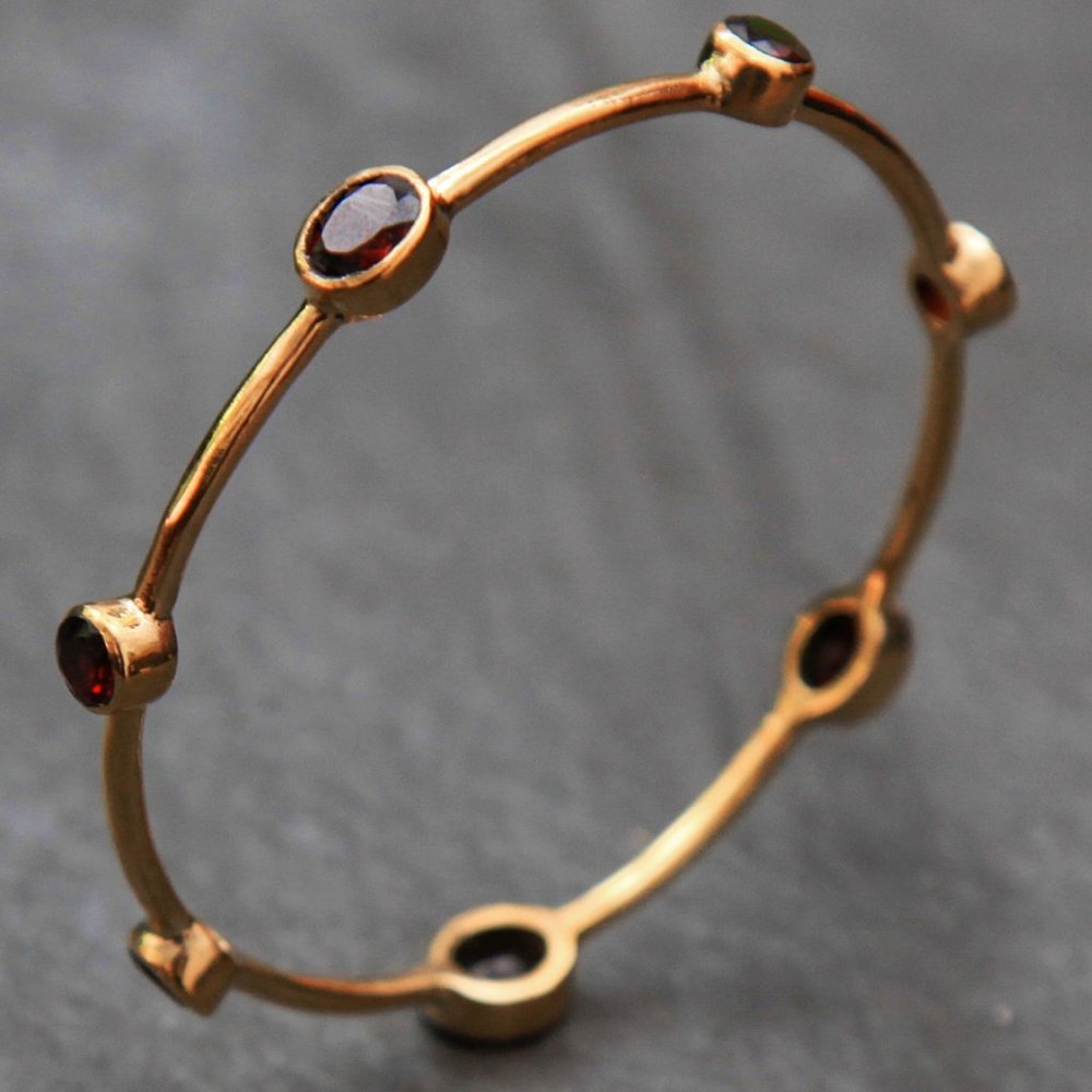 Gemstones Brass Bangles